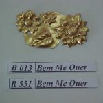 Forma de Silicone de Flores e Folhas