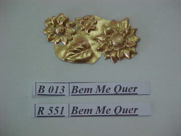 Forma de Silicone de Flores e Folhas