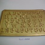 Forma de Silicone de Alfabetos e Números