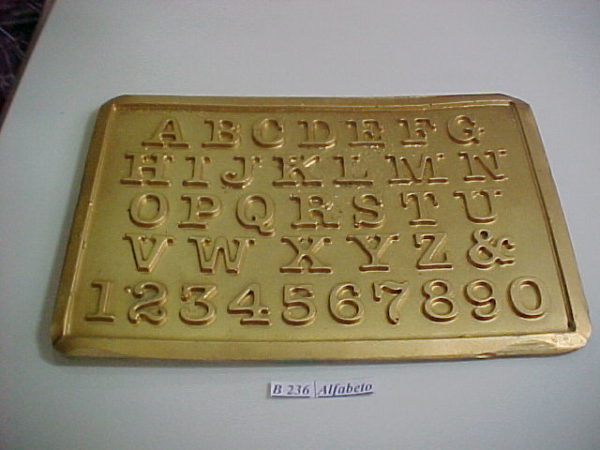 Forma de Silicone de Alfabetos e Números