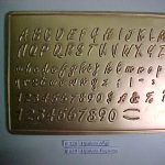 Forma de Silicone de Alfabetos e Números