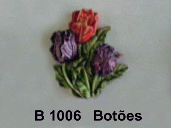 Forma de Silicone de Flores e Folhas