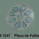 Forma de Silicone de Flores e Folhas