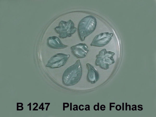 Forma de Silicone de Flores e Folhas