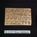 Forma de Silicone de Alfabetos e Números