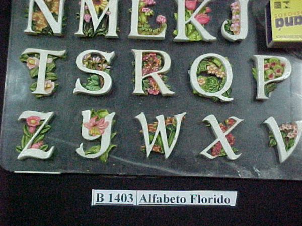 Forma de Silicone de Alfabetos e Números