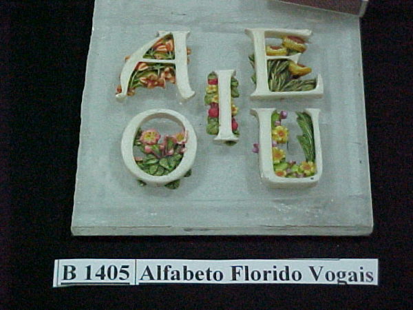 Forma de Silicone de Alfabetos e Números