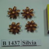 Forma de Silicone de Flores e Folhas