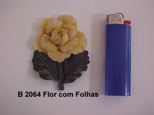 Forma de Silicone de Flores e Folhas