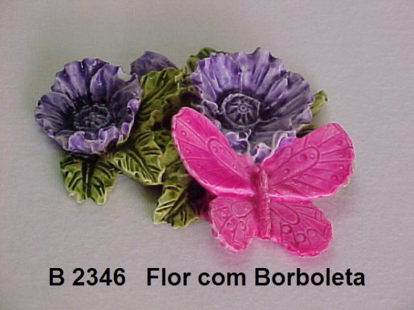 Forma de Silicone de Flores e Folhas