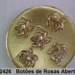 Forma de Silicone de Flores e Folhas