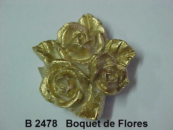 Forma de Silicone de Flores e Folhas