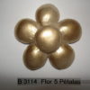 Forma de Silicone de Flores e Folhas