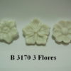 Forma de Silicone de Flores e Folhas