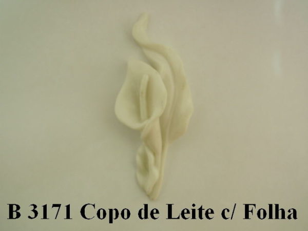 Forma de Silicone de Flores e Folhas