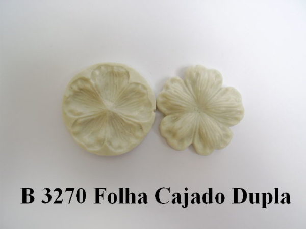 Forma de Silicone de Flores e Folhas