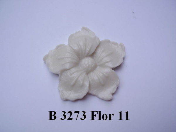 Forma de Silicone de Flores e Folhas
