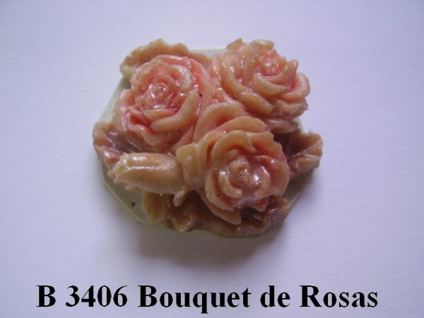 Forma de Silicone de Flores e Folhas