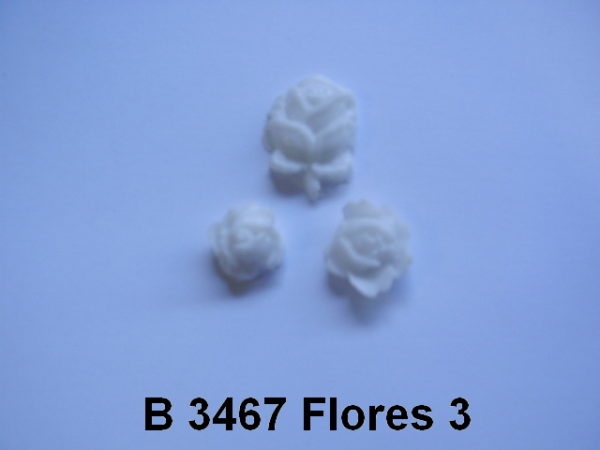 Forma de Silicone de Flores e Folhas