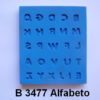 Forma de Silicone de Alfabetos e Números