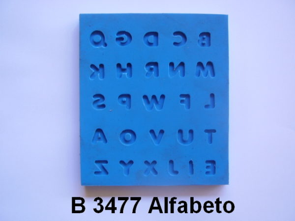 Forma de Silicone de Alfabetos e Números