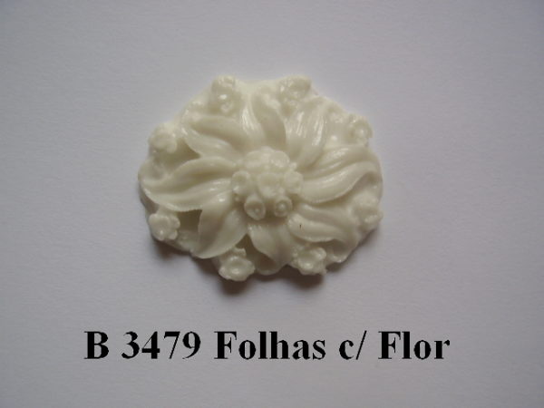 Forma de Silicone de Flores e Folhas
