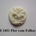 Forma de Silicone de Flores e Folhas