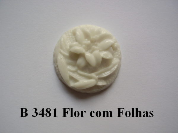 Forma de Silicone de Flores e Folhas