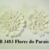 Forma de Silicone de Flores e Folhas