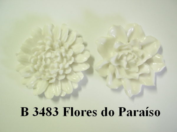 Forma de Silicone de Flores e Folhas