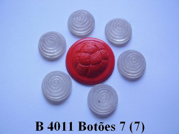 Forma de Silicone de Botões