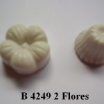 Forma de Silicone de Flores e Folhas