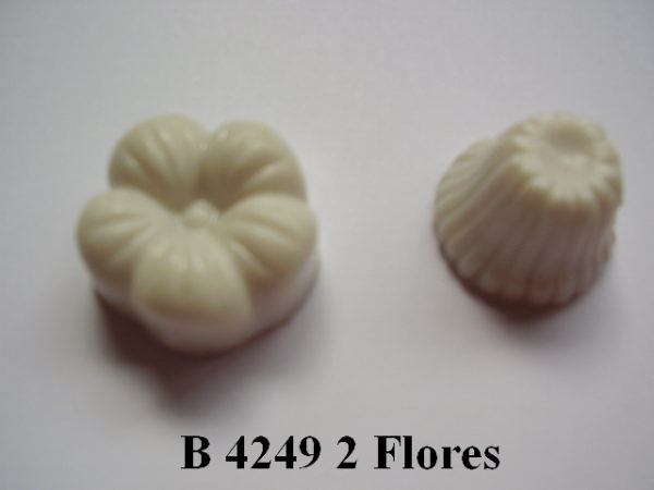 Forma de Silicone de Flores e Folhas