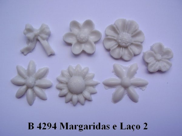 Forma de Silicone de Flores e Folhas