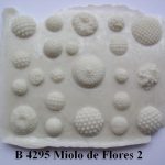 Forma de Silicone de Flores e Folhas