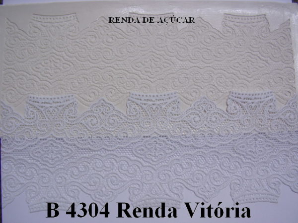 Forma de Silicone de Rendas e Guirlandas