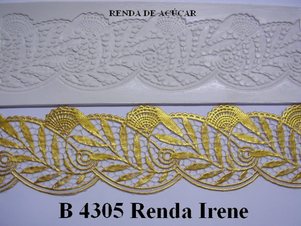 Forma de Silicone de Rendas e Guirlandas