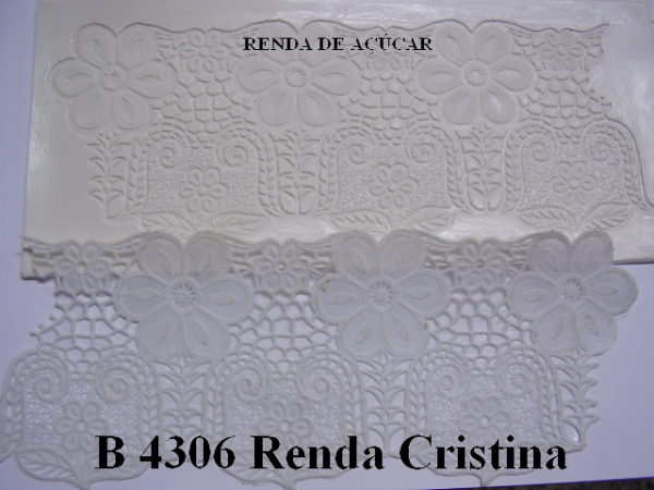 Forma de Silicone de Rendas e Guirlandas