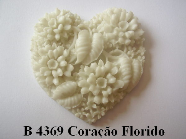 Forma de Silicone de Flores e Folhas