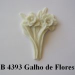 Forma de Silicone de Flores e Folhas