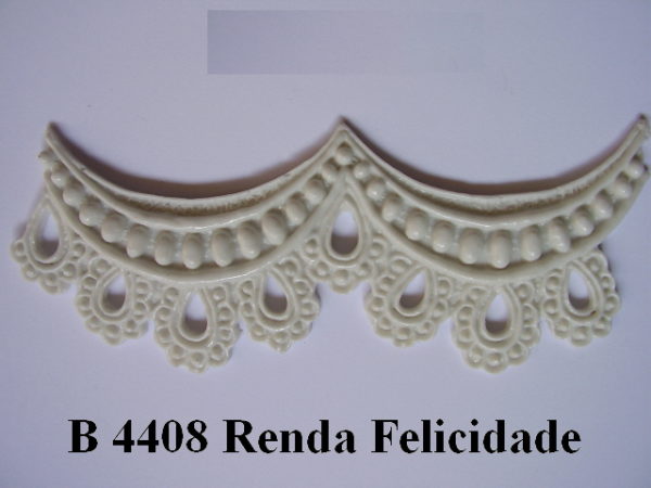 Forma de Silicone de Rendas e Guirlandas