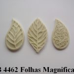 Forma de Silicone de Flores e Folhas