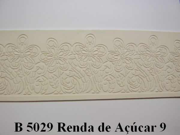 Forma de Silicone de Rendas e Guirlandas