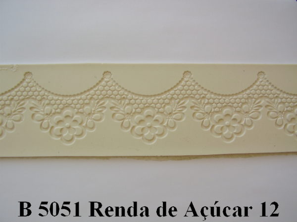 Forma de Silicone de Rendas e Guirlandas