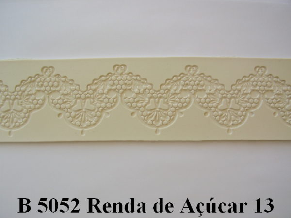 Forma de Silicone de Rendas e Guirlandas