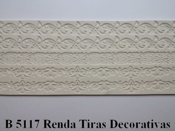 Forma de Silicone de Rendas e Guirlandas