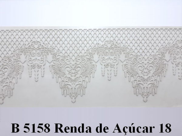 Forma de Silicone de Rendas e Guirlandas