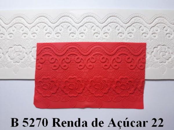 Forma de Silicone de Rendas e Guirlandas