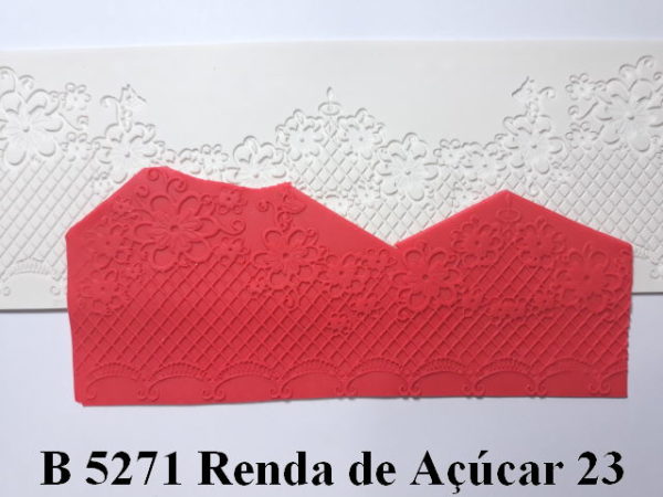 Forma de Silicone de Rendas e Guirlandas