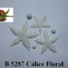 Forma de Silicone de Flores e Folhas